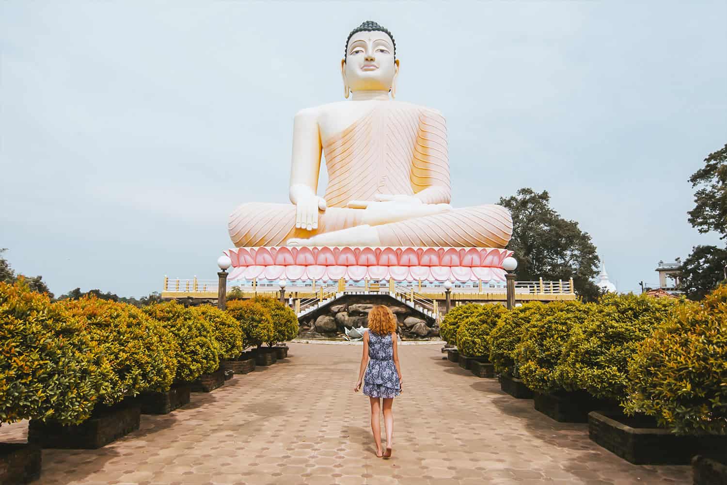 Buddhist temple in Sri Lanka