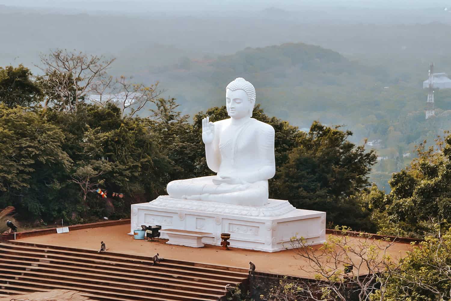 Mihintale Buddha statue in Sri Lanka