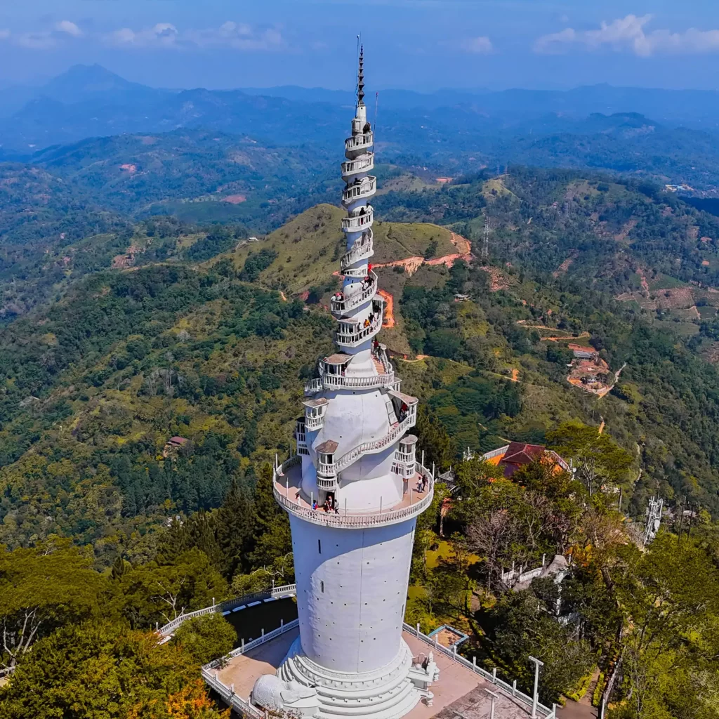 Ambuluwawa tower and hill country viewpoint